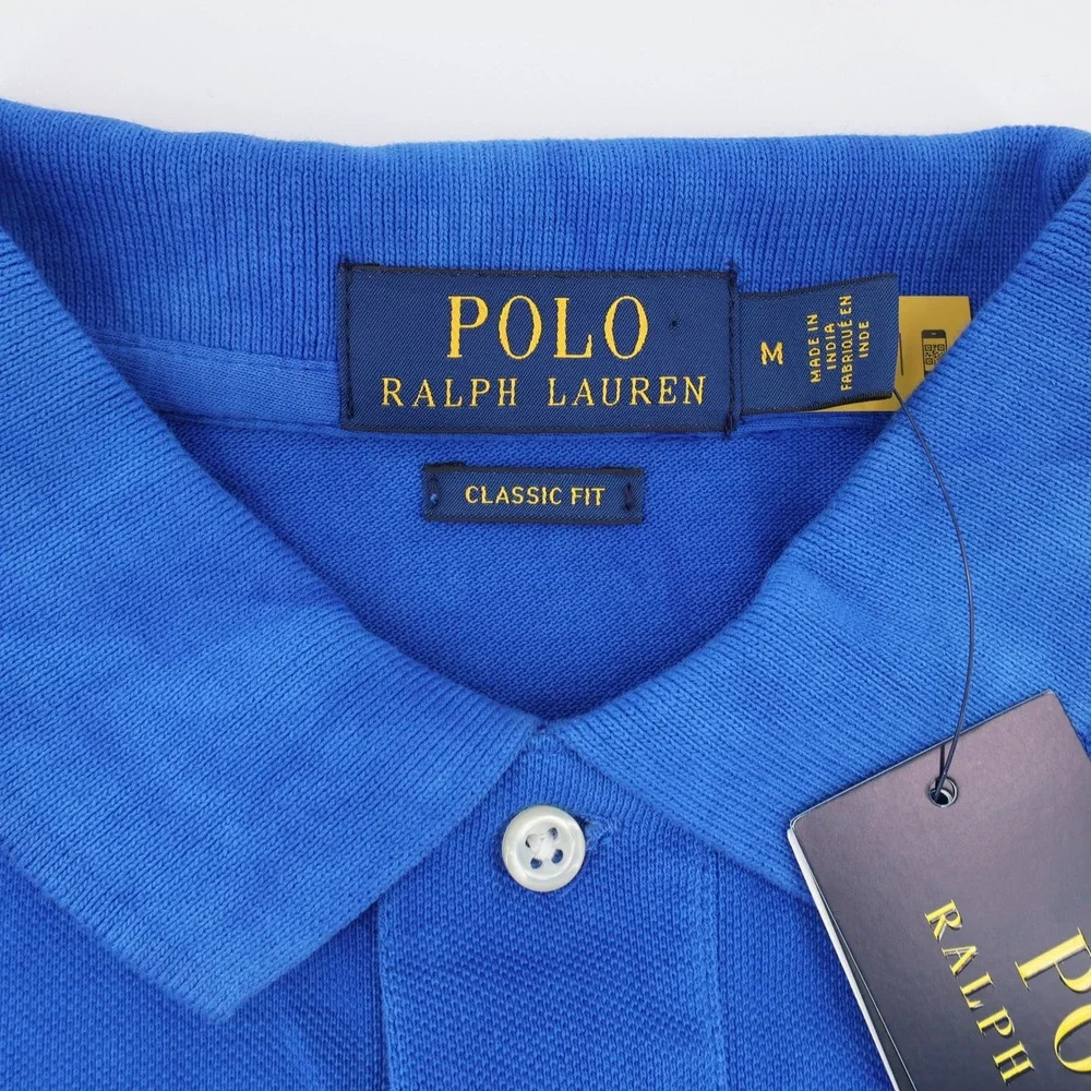 NEW Polo Ralph Lauren Classic Fit Blue Multi Tie Dye Polo‎ Shirt  Ombre Medium